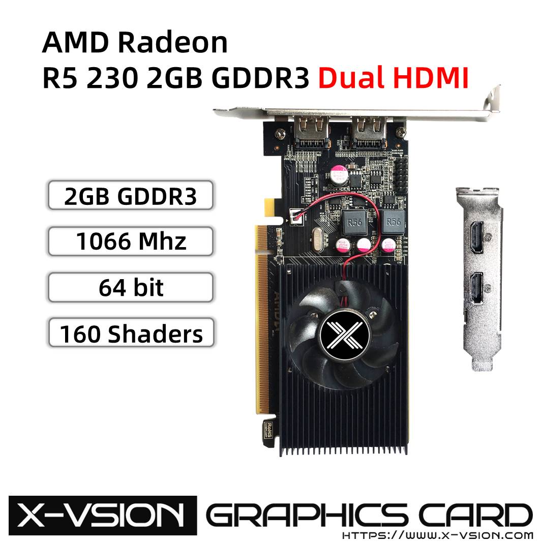 X-VSION Radeon R5 230 2GB Dual HDMI Ports 2 X-VSION Radeon R5 230 2GB Dual HDMI Ports - Image 2