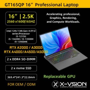 16" GT165QP Professional Laptop