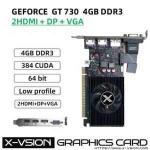 X-VSION GT 730 4GB 2HDMI+DP+VGA Ports