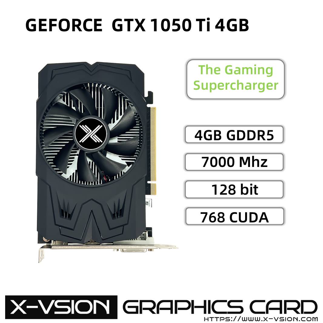 X-VSION GTX 1050 Ti 4GB GDDR5 GRAPHICS CARD 2 X-VSION GTX 1050 Ti 4GB GDDR5 GRAPHICS CARD - Image 2