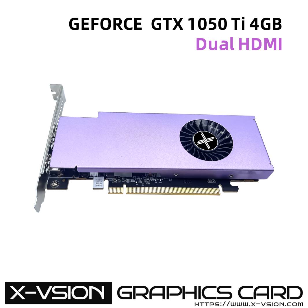 X-VSION GTX 1050 Ti Dual HDMI 4GB GDDR5 Low Profile Phantom Rurple Series 3 X-VSION GTX 1050 Ti Dual HDMI 4GB GDDR5 Low Profile Phantom Rurple Series - Image 3