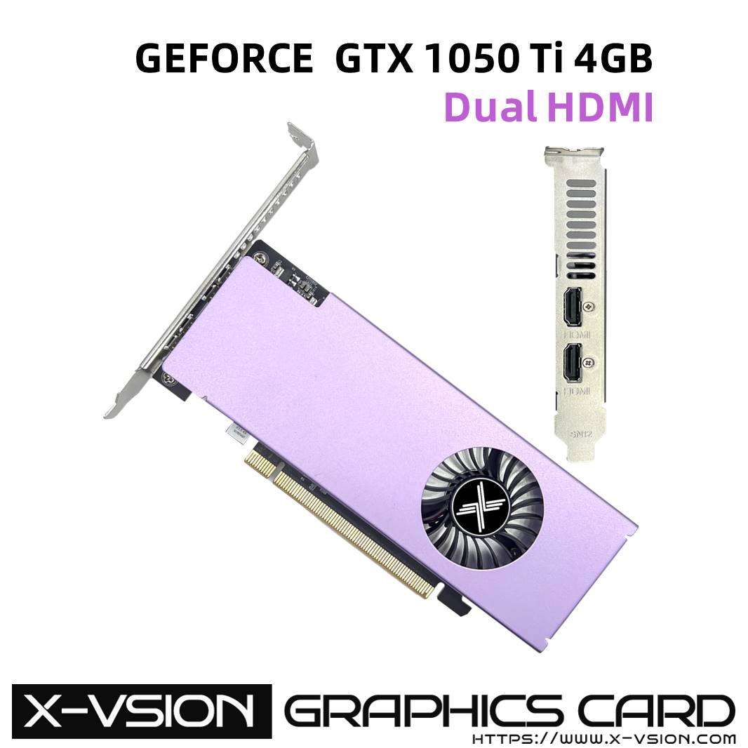 X-VSION GTX 1050 Ti Dual HDMI 4GB GDDR5 Low Profile Phantom Rurple Series 4 X-VSION GTX 1050 Ti Dual HDMI 4GB GDDR5 Low Profile Phantom Rurple Series - Image 4