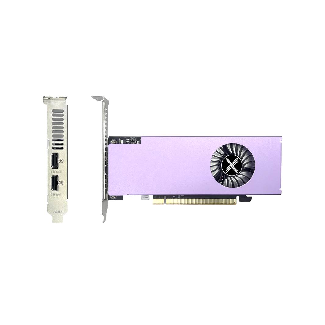 X-VSION GTX 1050 Ti Dual HDMI 4GB GDDR5 Low Profile Phantom Rurple Series 13 GTX1050TILP11