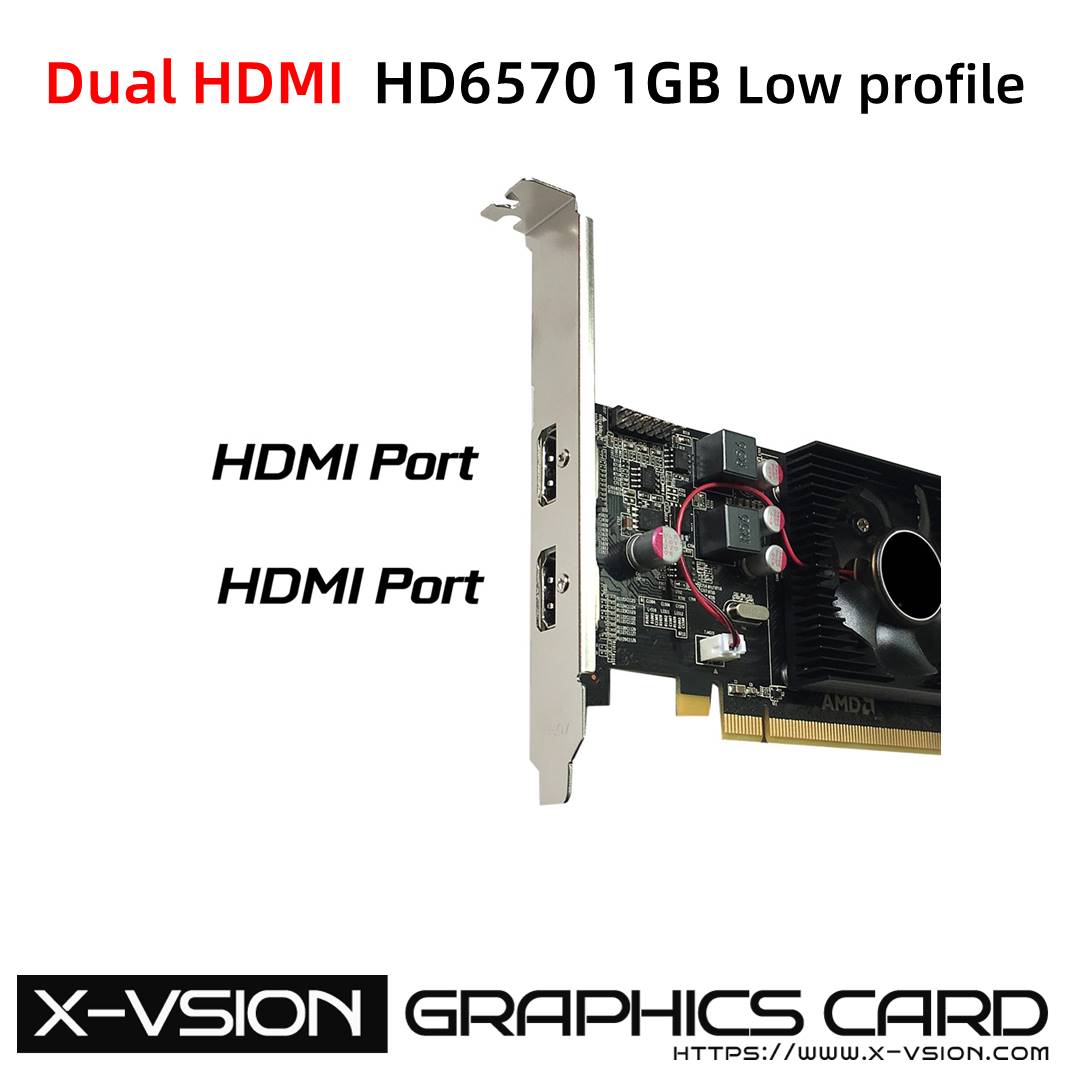 X-VSION HD 6570 Dual HDMI Multi-Display Cards Low Profile 4 X-VSION HD 6570 Dual HDMI Multi-Display Cards Low Profile - Image 4