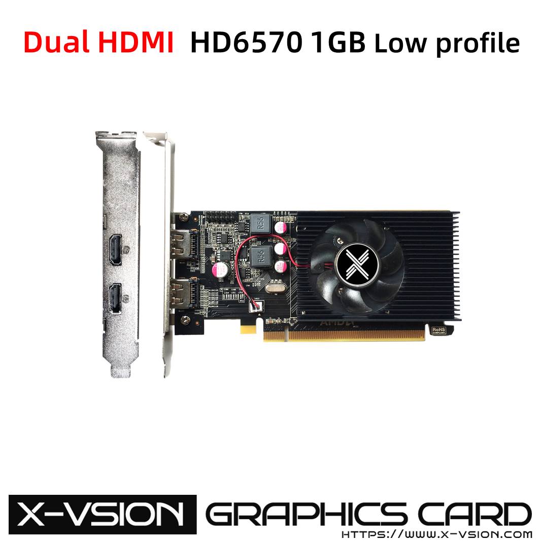 X-VSION HD 6570 Dual HDMI Multi-Display Cards Low Profile 3 X-VSION HD 6570 Dual HDMI Multi-Display Cards Low Profile - Image 3