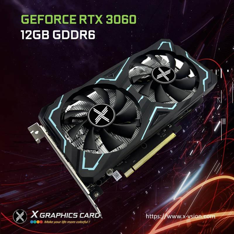 GEFORCE RTX 3060 12GB GDDR6 Graphics Card The Ultimate Play - X-VSION  GRAPHICS CARD