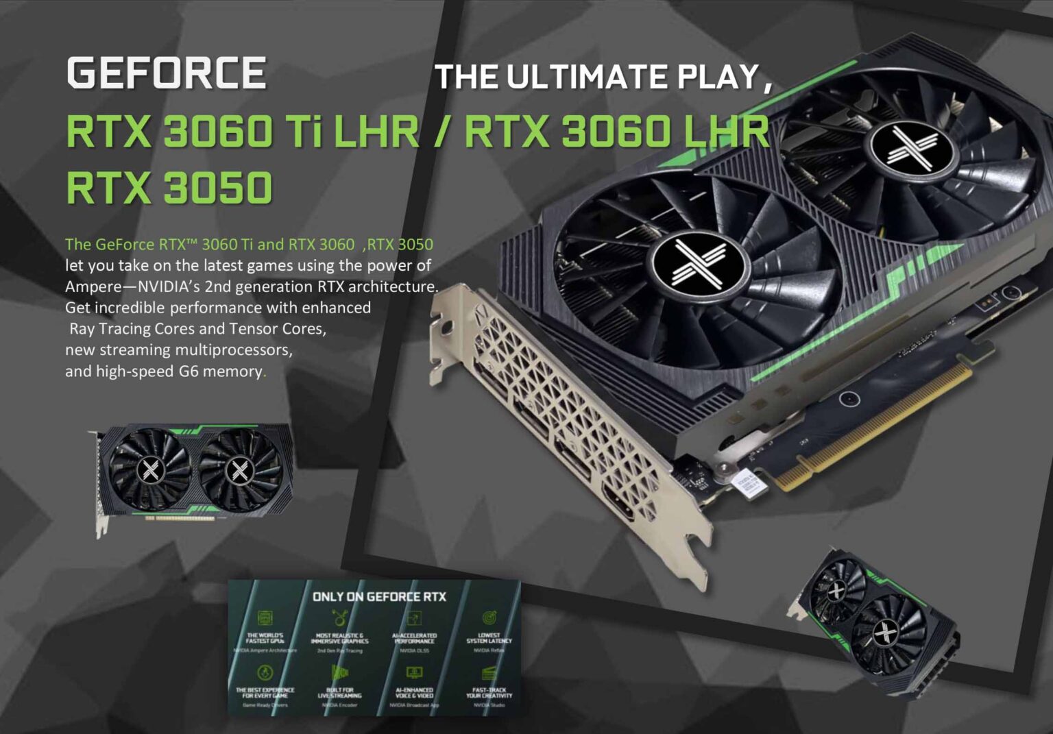 The Ultimate Play Geforce RTX 3050 8GB GRAPHICS CARD - X-VSION GRAPHICS ...