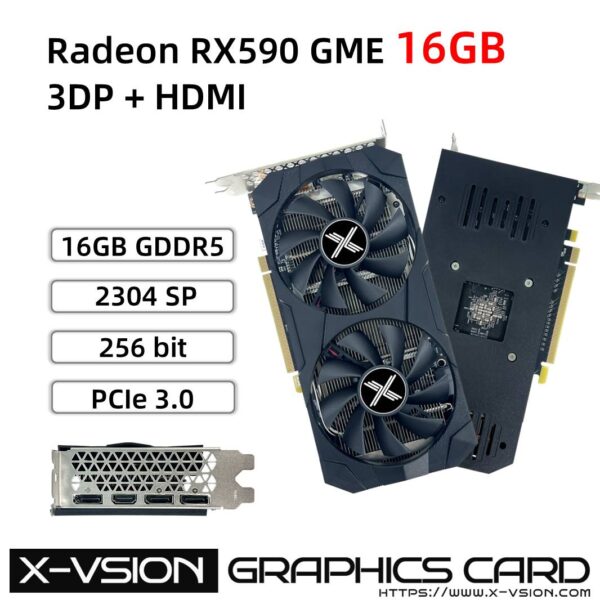 X-VSION Radeon RX 590 GME 16GB Incredible Performance Beyond - X-VSION ...