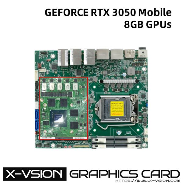 X-VSION MXM Embedded Module RTX 3050M 8GB giving a warm bright light - Image 3