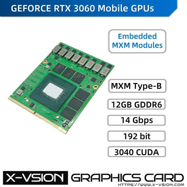 X-VSION MXM Embedded Module RTX 3060M 12GB GDDR6 Exciting - Image 2
