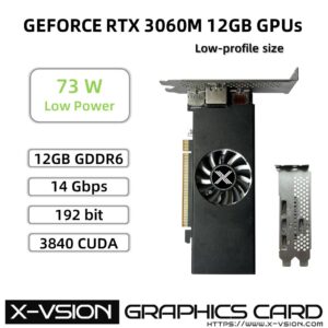 Home 1 X-VSION RTX 3060 M 12GB GDDR6 Low Profile Low Power