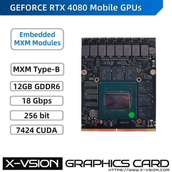 X-VSION MXM Embedded Module RTX 4080M GPU BEYOND FAST
