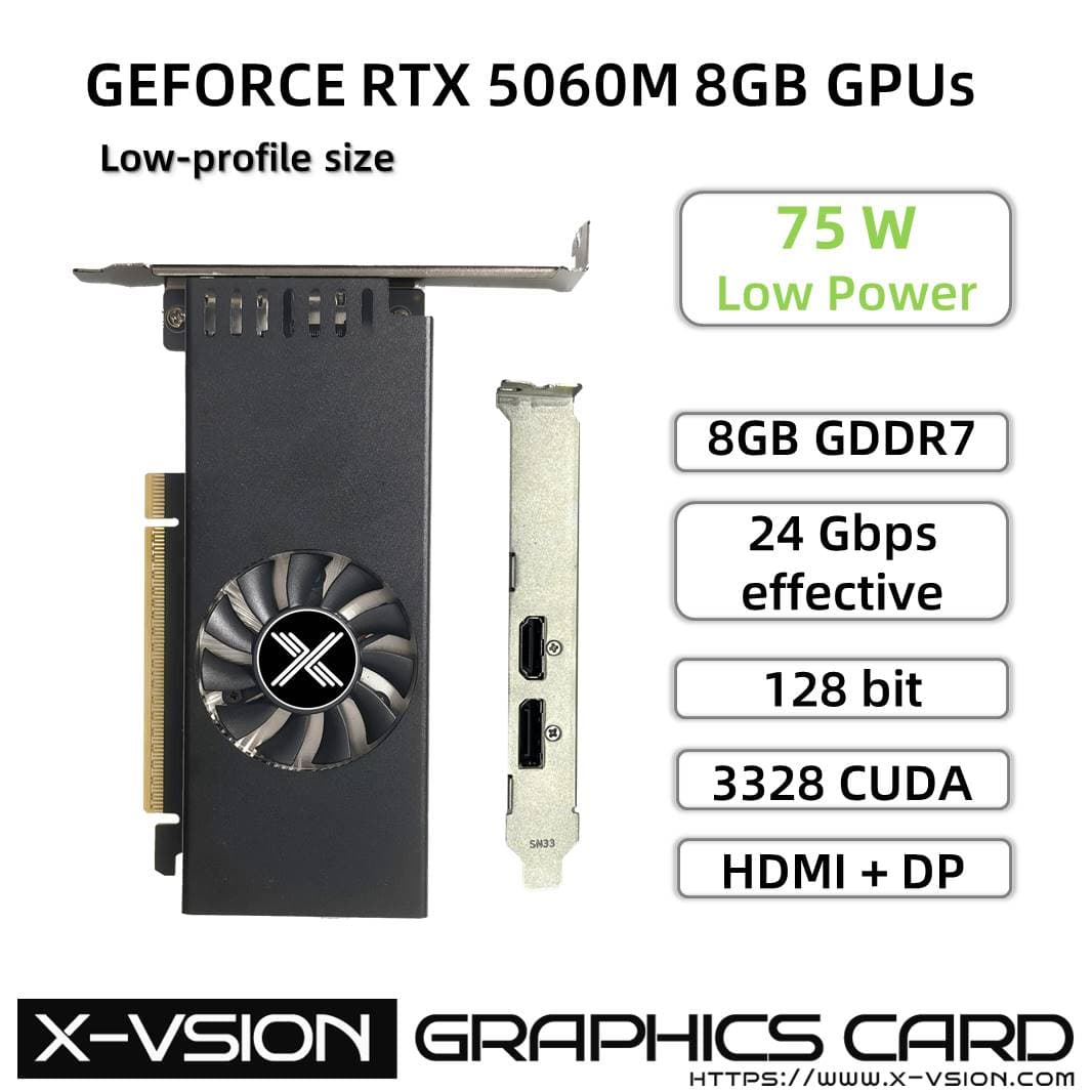 X-VSION RTX 5060 M 8GB GDDR7 Low profile Graphics card unleash your creativity 2 X-VSION RTX 5060 M 8GB GDDR7 Low profile Graphics card unleash your creativity - Image 2