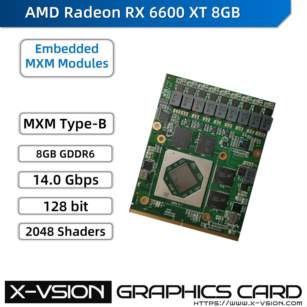 X-VSION MXM Embedded Module AMD Radeon RX 6600 XT 8GB
